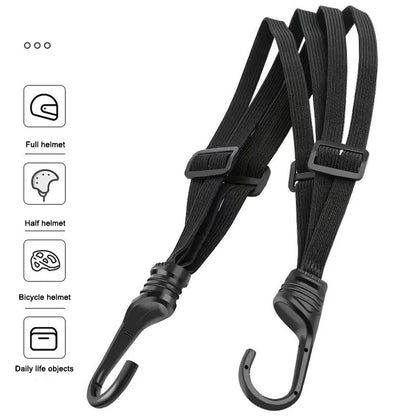 SEAMETAL 60/90CM Motorcycle Helmet Straps Hook Luggage Retractable Elastic Rope Fixed Strap Motor Helmet Luggage Net Accessories